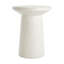 Table d'appoint d'extérieur H 24 po MGO Terrazzo, blanc