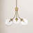 Moonrise 3 - Light Unique Globe Chandelier in Natural Brass-1511195859