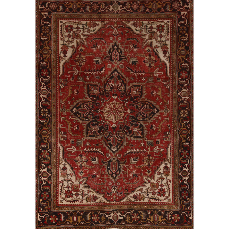 Tapis à motif géométrique traditionnel 8 x 11