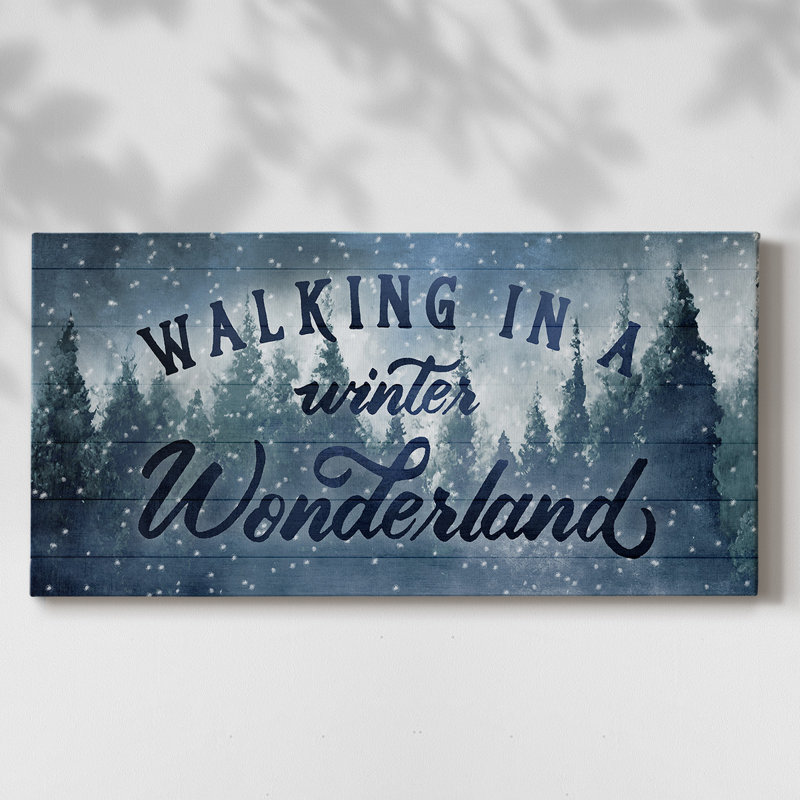 Winter Wonderland - reproduction sur toile tendue, H 20 po x l 40 po x P 1,5 po