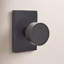 Passage Round Knob with Modern Rectangular Rose-84940740