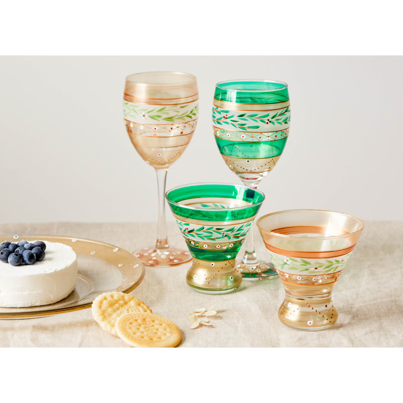 Verre mosaïque de Noël Nahlia