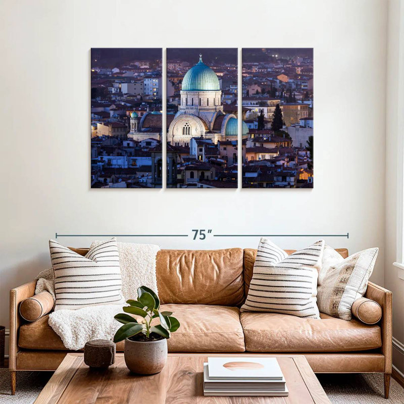 Nicci Great Synagogue Florence, 36" H x 57" W