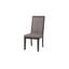Ensemble de chaises de salle à manger modernes et grises en tissu 2 pièces