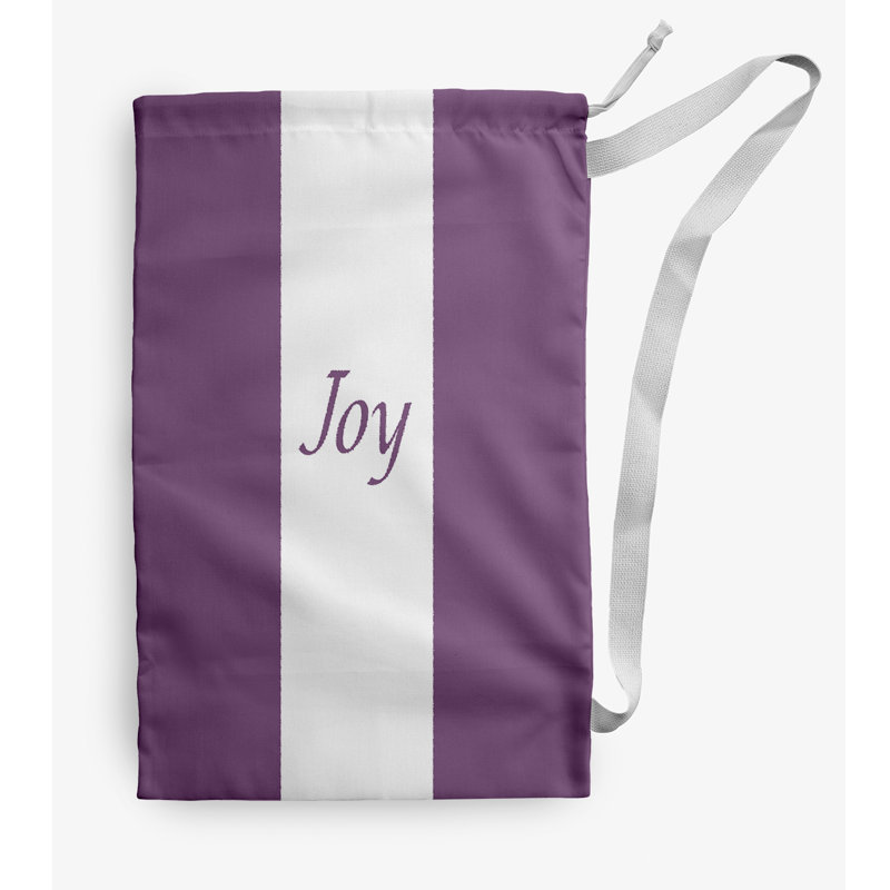 Fabric Laundry Bag with Handles, Small (29" H x 18" W), Light Purple
