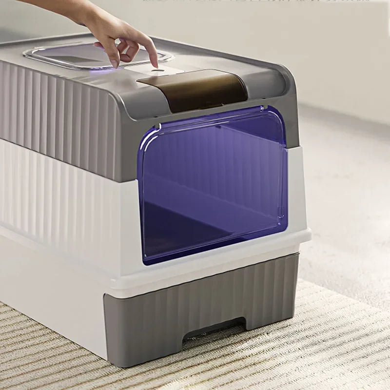 Cat Beds Plastic Pet Bed, White/Grey