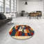 Tapis beige/brun/gris contemporain-1098432613