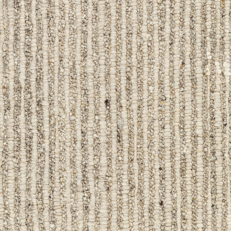 Miramar Wool Striped Area Rug in Beige, Rectangle 2' x 3'
