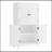 Elegant Bathroom Floor Storage Cabinet, Bathroom Storage Unit, Freestanding Cabinet With 4 Doors, Adjustable Shelves, Adaptable Shelves, White-1241412526