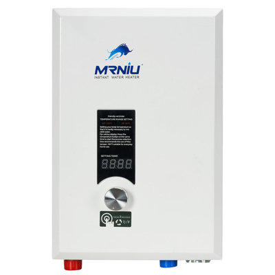 Chauffe-eau électrique sans réservoir 18Kw 240V, eau chaude instantanée à la demande, affichage de la température à DEL, conception peu encombrante pour toute la maison de la douche et de l'eau chaude pour une utilisation résidentielle