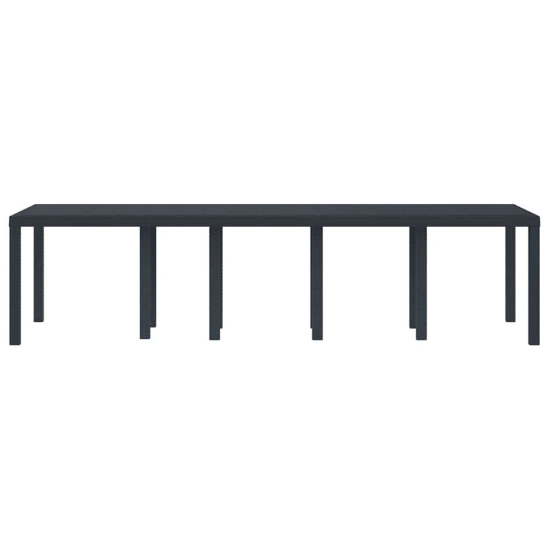 Garden Table, 73cm H x 300cm W x 100cm D, Anthracite