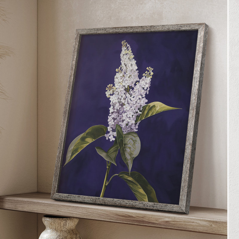 Reproduction encadrée FLORAL Series CCXLII - bois massif, H 11 po x l 9 po