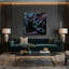 Cats Bombay, art mural sur toile grise-1706268532
