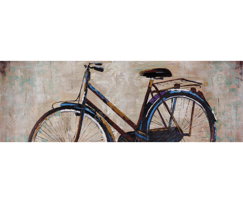Toile industrielle pour vélo de chambre à coucher | Sports Home Decor, H 16 po x l 48 po