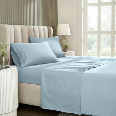 Superior 1200-Thread Count Wrinkle Resistant Cotton Blend Deep Pocket Sheet Set