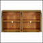 Grande armoire de rangement à 4 portes avec portes en verre, armoire arquée avec tablettes réglables pour la cuisine, la salle à manger et le salon