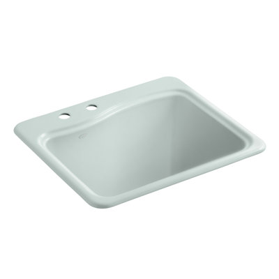 River Falls Metal Rectangular Drop-In Bathroom Sink