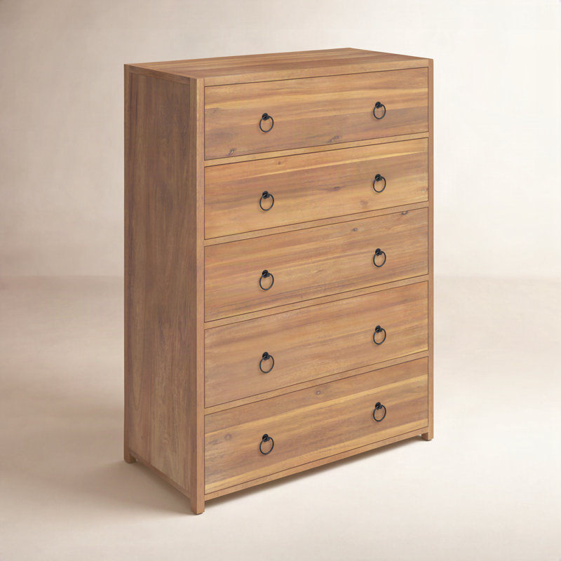 Lark 5 Drawer Dresser, Natural
