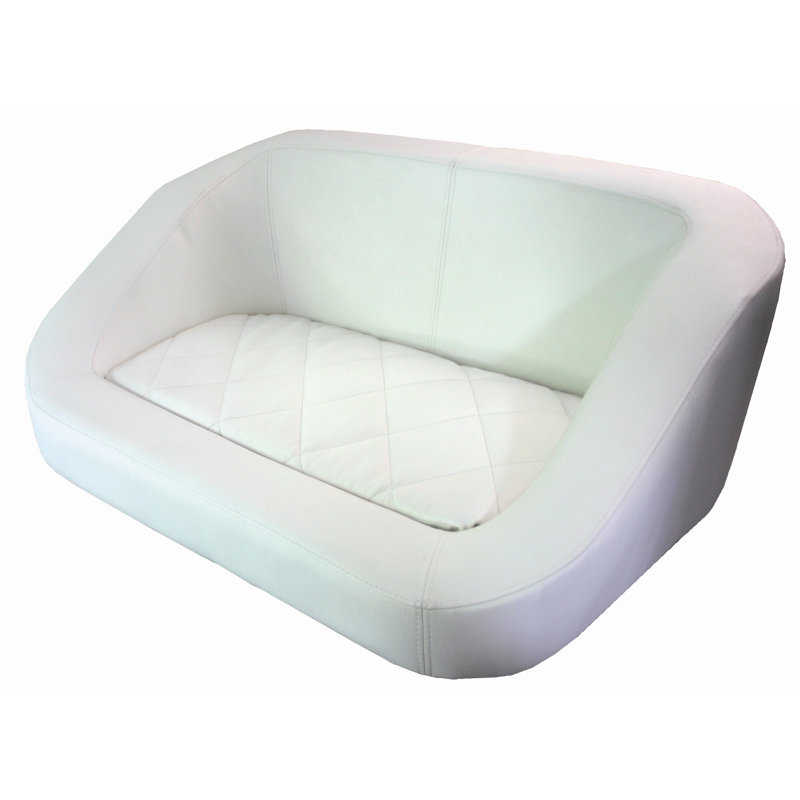 Pet Bed, White, Small (40cm H x 67cm W x 52cm L)