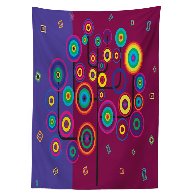 Trippy Tablecloth, 70" L x 52" W