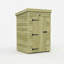 Total Sheds 4ft x 4ft Pent Garden Shed - Single Door - No Windows - Pressure Treated Timber - UK Manufactured