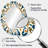 Mediterranean Tiles In Retro Blue III - Blue Modern Oval Wall Mirror-1202907788