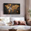 "Art mural carte du monde en cuivre"-1061714577