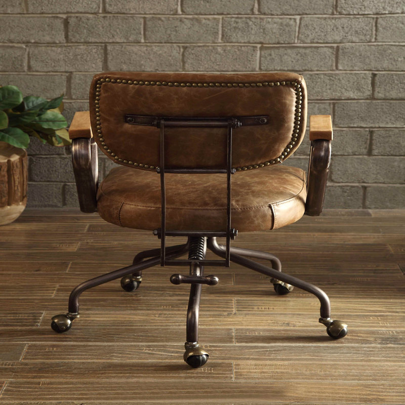 Chaise de bureau Hallie, Brun