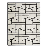 Zig Zag Rug-Ivory/Black