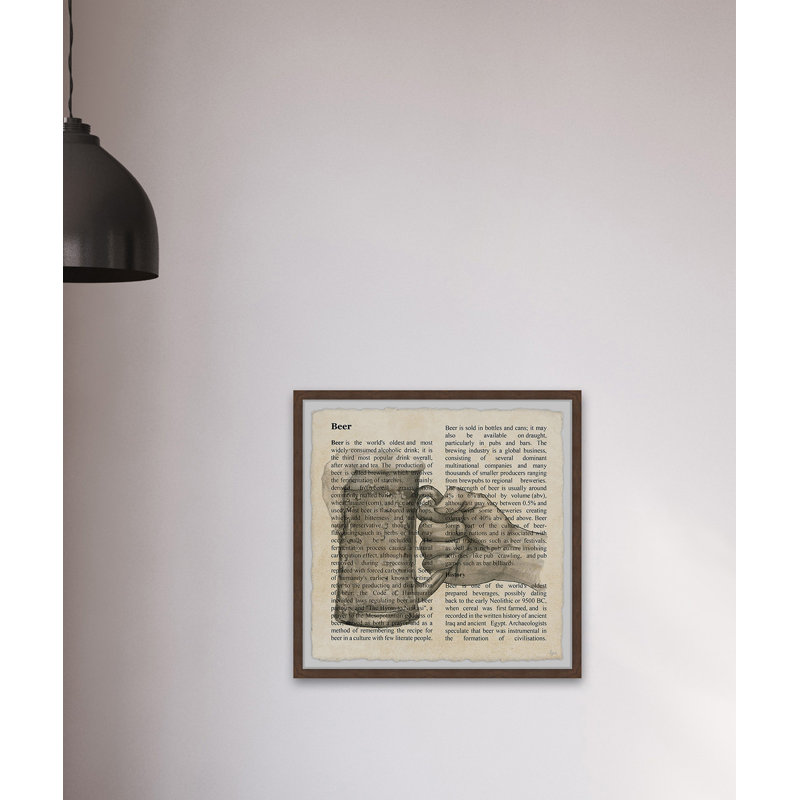 Beer Toast by Eyre Tarney - Single Picture Frame Painting, 41cm H x 41cm W