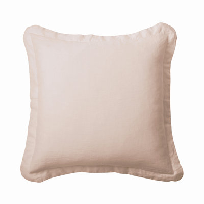 Washed Linen Euro Sham- Blush