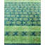 Overdyed Hand-Knotted Wool Modern-Contemporary Green Area Rug 8' 3" x 10' 7"