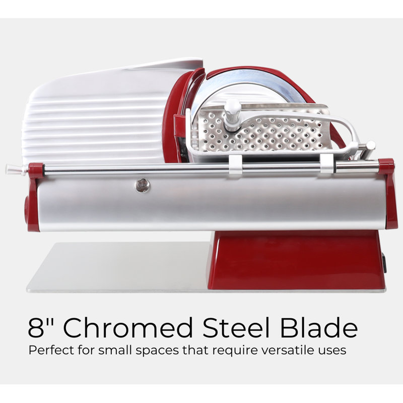 Home Line 200 Electric Food and Meat Slicer with 8-inch Blade for Home