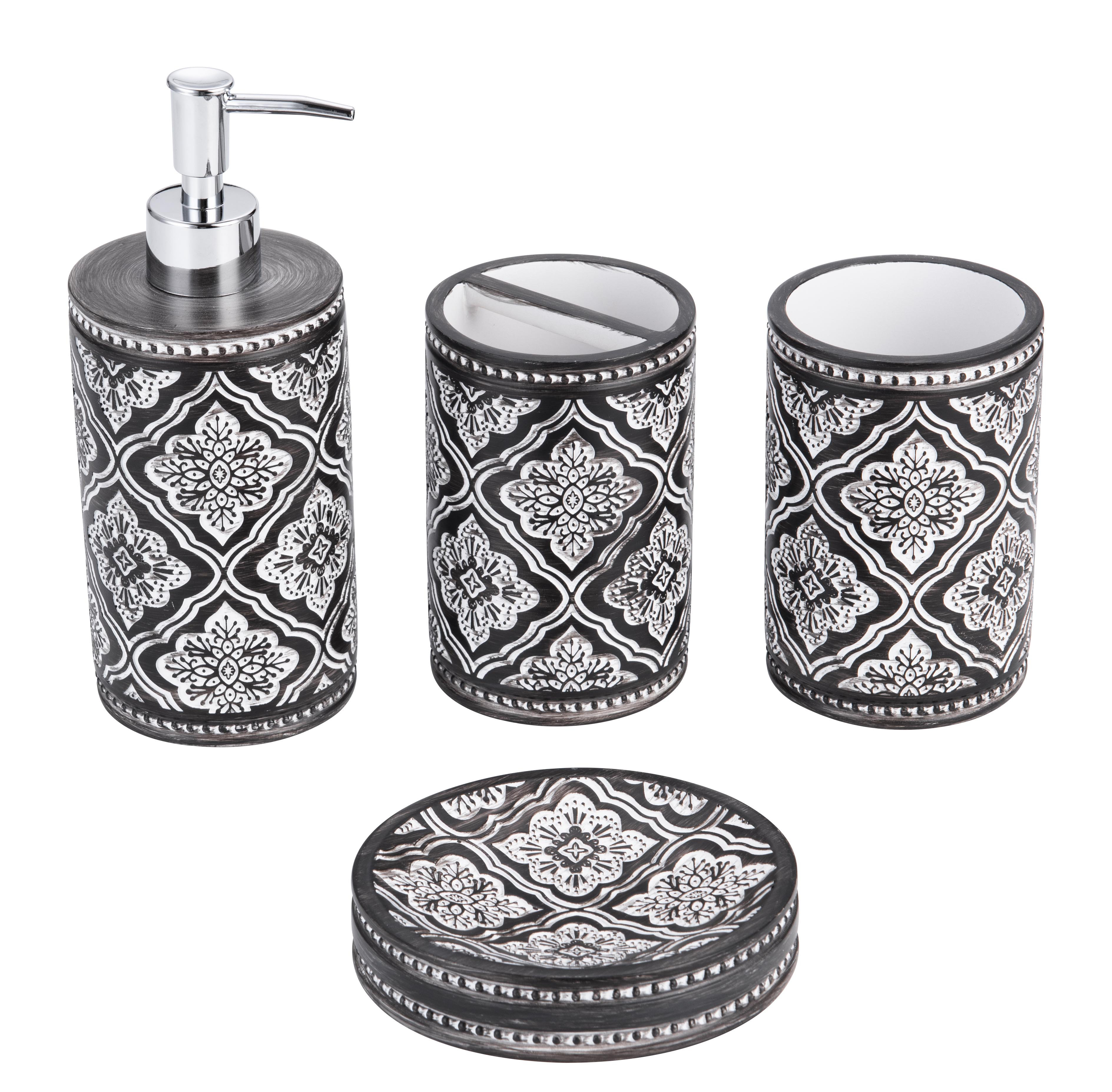 Bungalow Rose 4 Piece Bathroom Accessory Set & Reviews | Wayfair