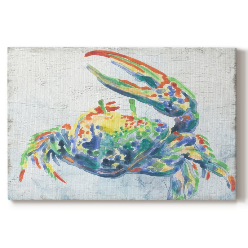 Crabe arc-en-ciel I - Cavas enveloppés de galerie, 12 x 18