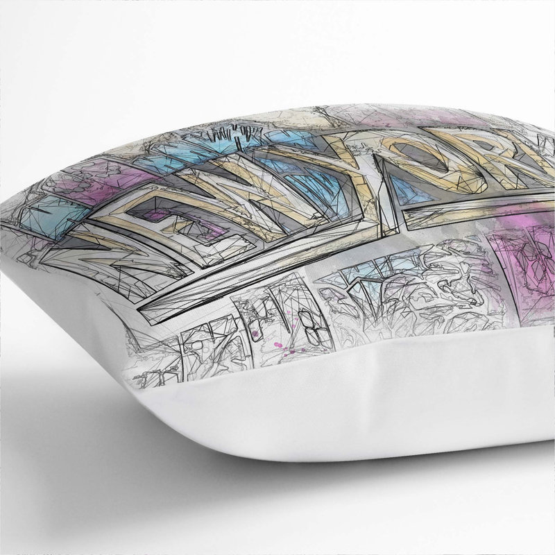 Square Cushion, 55cm H x 55cm W x 20cm D, White