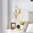 1 - Light Dimmable Armed Sconce with Crystal Accents