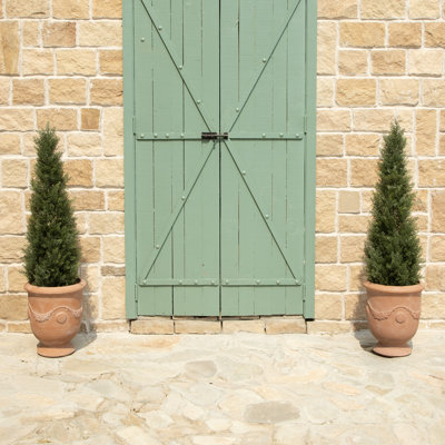 UV Resistant Faux Cedar Tree for Front Door Proch Patio Deck Balcony Yard Outdoor Décor
