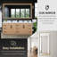 Meuble-lavabo double 84 po avec miroir Cicero