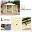 Aryion 3.9m x 2.9m Steel Patio Gazebo-528257618