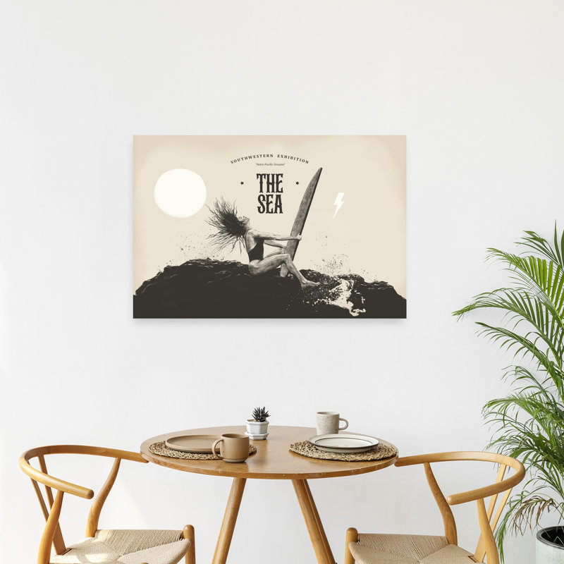 Reproduction d'art rétro sur toile rétro, 24" H x 36" W