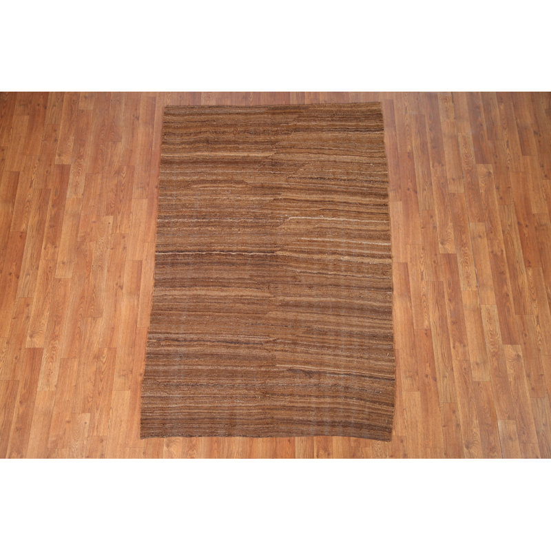 Tapis brun Kilim moderne 4 x 6