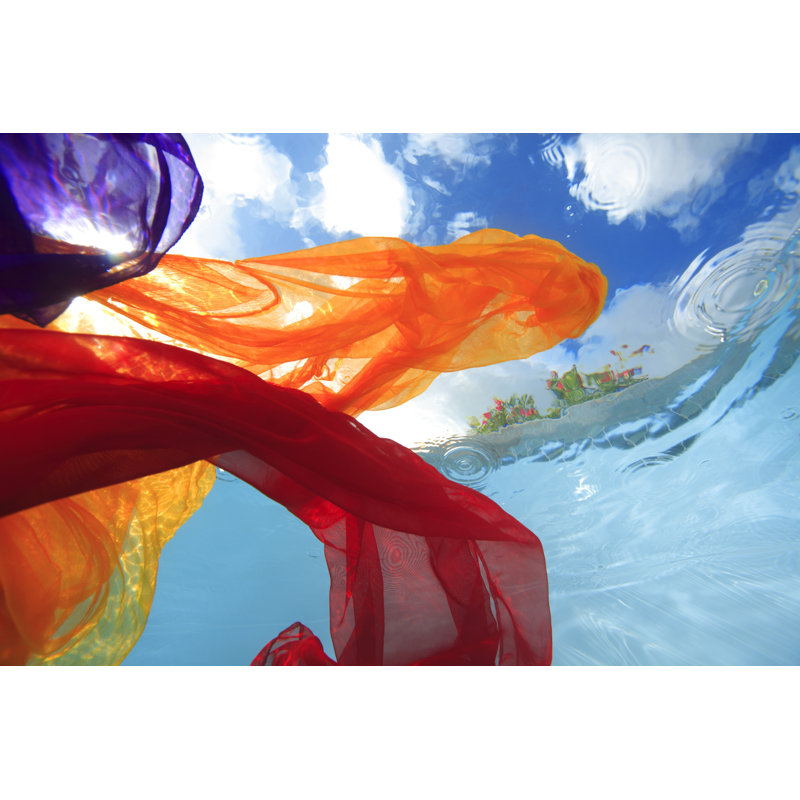 Tissu sous l'eau par Cd Wheatley, H 32 po x l 48 po