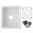 18-Inch L X 16-Inch W Quartz Undermount Bar Sink With Grid And Strainer | Gift Idea