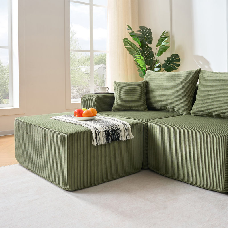 8-Piece Modular U-Shaped Sectional Sofa