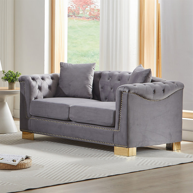 Canapé classique de style moderne, Gris