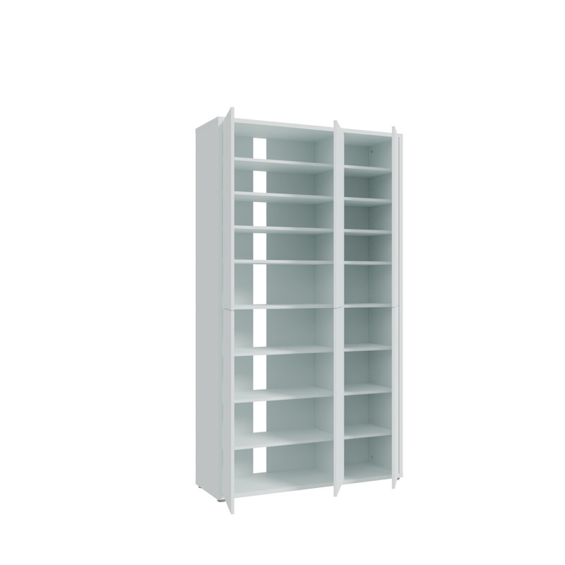 32 Pair Shoe Storage Cabinet, Secret Grey