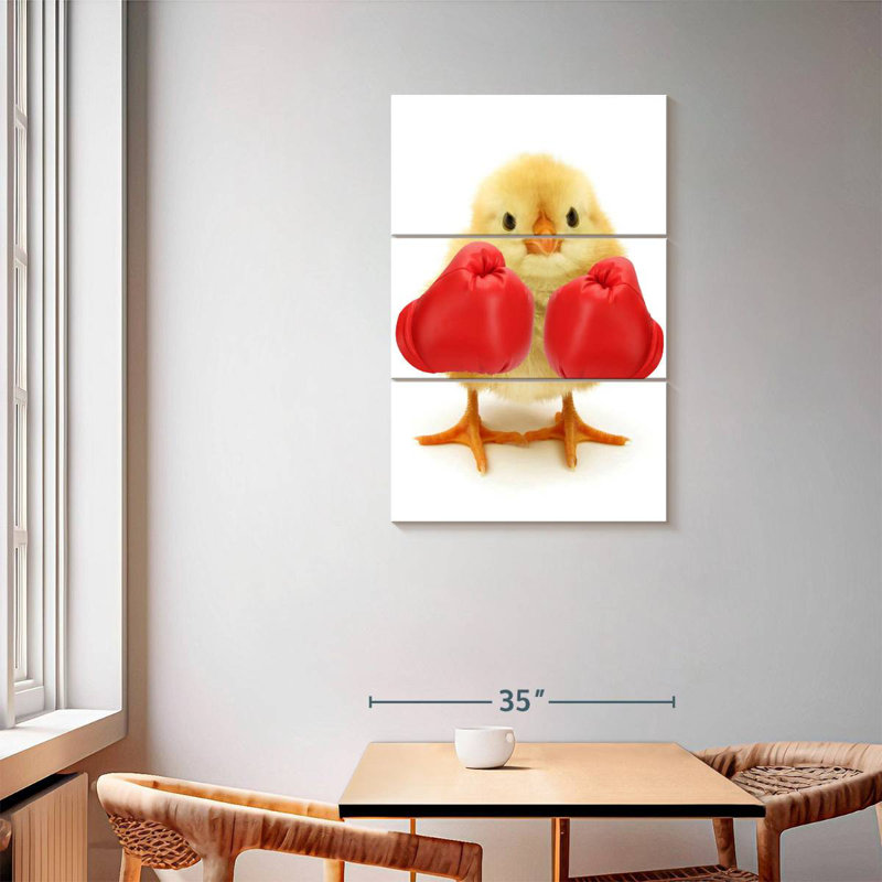 Ketti Funny Boxer Chick, 57" H x 36" W