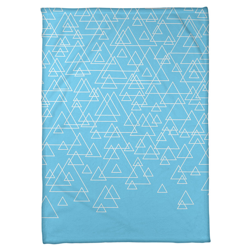 Couverture polaire Katelyn Elizabeth, L 52,5 po x L 62,5 po, Bleu