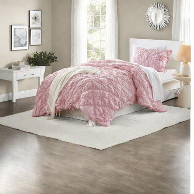 Cozy Twin Bedding Set, Microfiber Floral Design For All-season Comfort